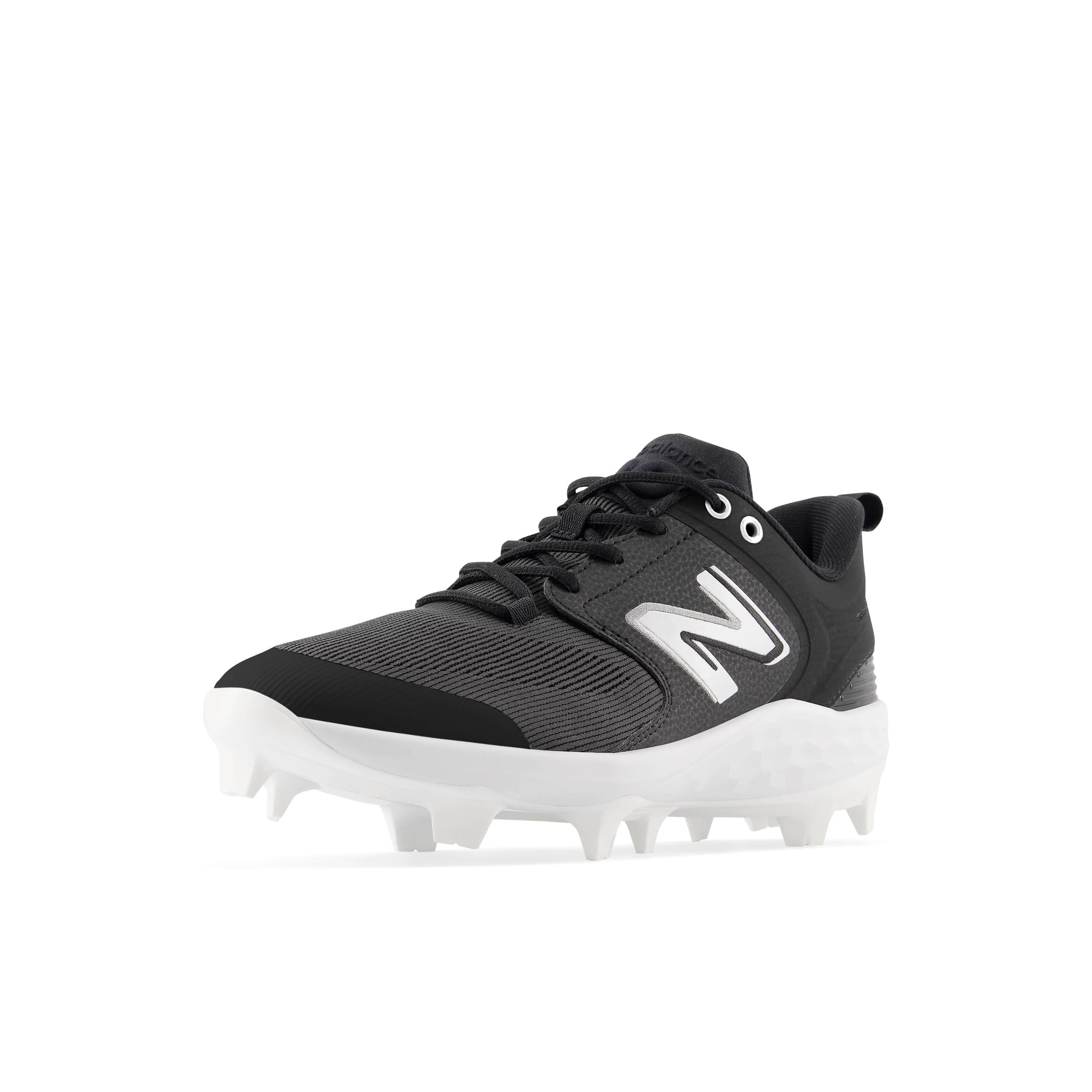New Balance Fresh Foam 3000v6 Men's Soccer Cleats - Black/White Low TPU for Artificial Turf - Lightweight Football Shoes for Training & Matches
