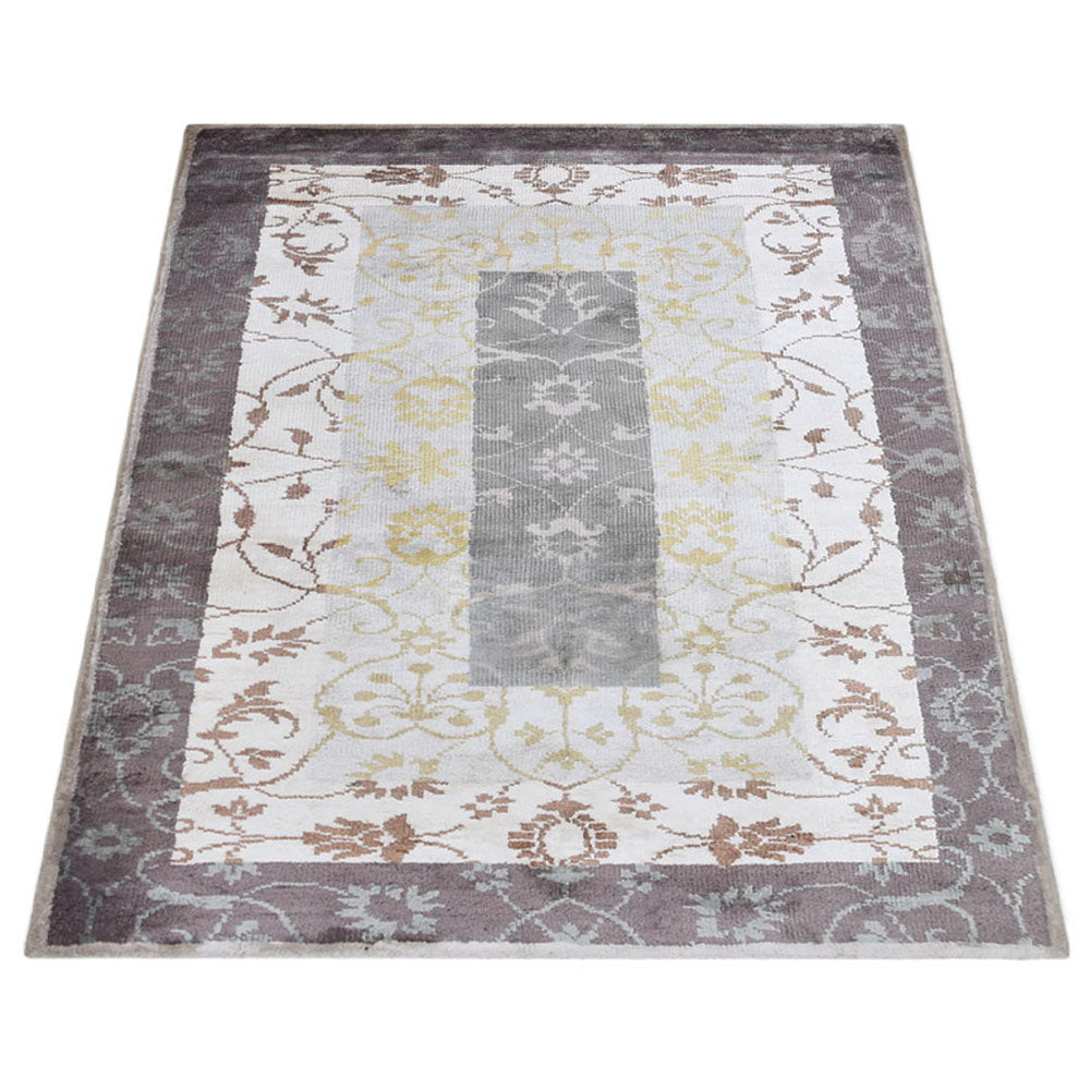 Hand Knotted Hypnotic Area Rug - Boho Chic Home Decor for Living Room, Bedroom & Office