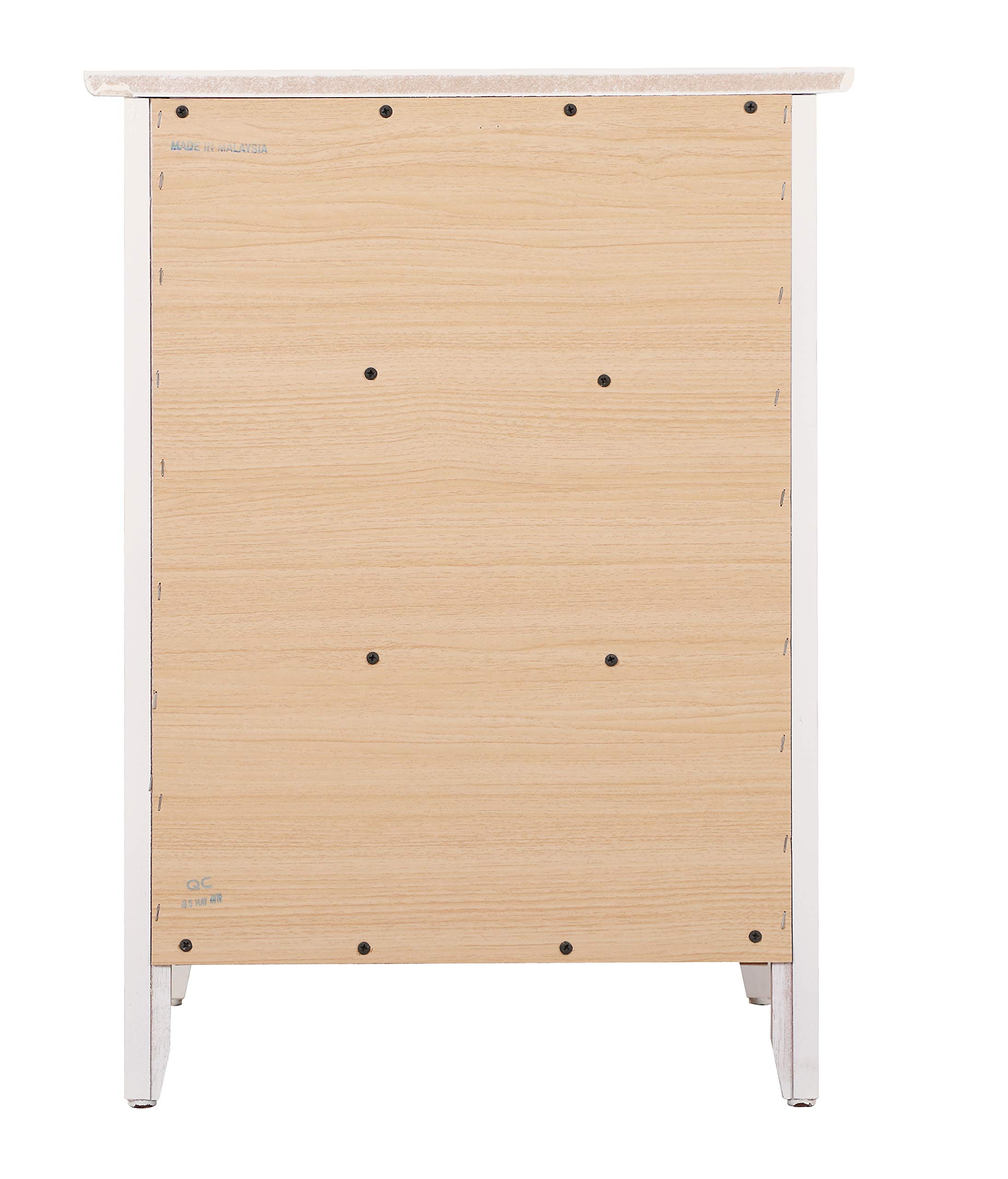 Glory Furniture Daniel Nightstand with Drawer - Modern White Bedside Table for Bedroom, G1317-N-90 - Perfect for Small Spaces & Apartment Living