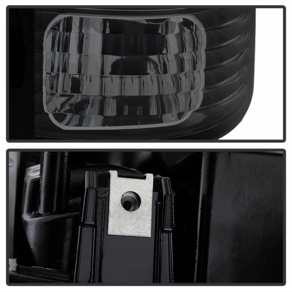 1989-1991 Chevy R2500/R3500 Spyder LED Tail Lights Pair - Black Smoke (Part# 5077981) | Upgrade Truck Lighting for Better Visibility & Style
