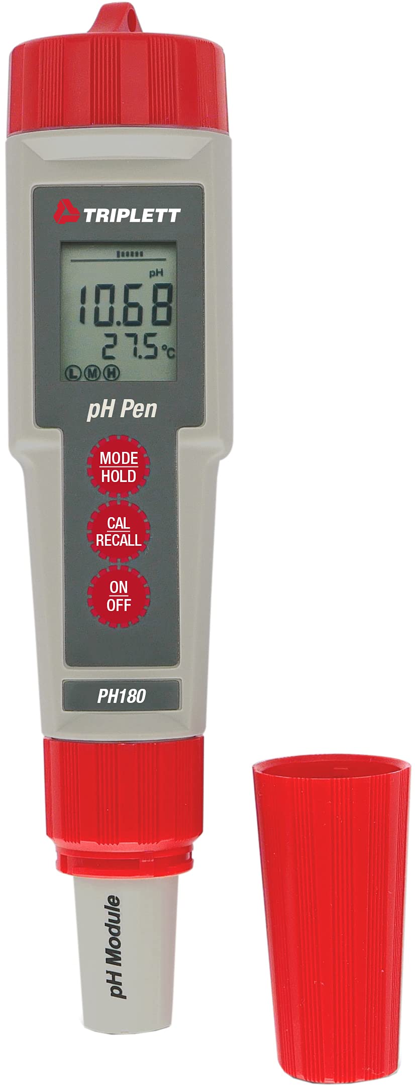 Triplett PH180 Waterproof Digital PH Tester Pen - 0-14 pH Range for Pool, Aquarium, Hydroponics & Drinking Water Testing