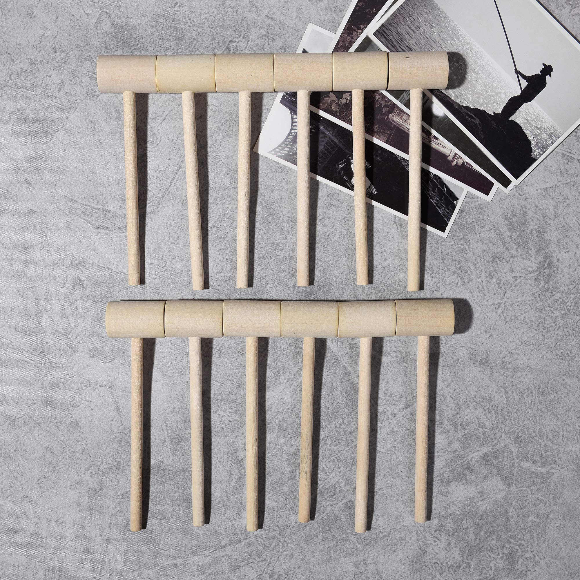 18-Piece Wooden Breakable Heart Hammers for Chocolate & Candy - Small Wooden Mallets for Baking, Party Favors, Valentine's Day Gifts & DIY Dessert Decorations