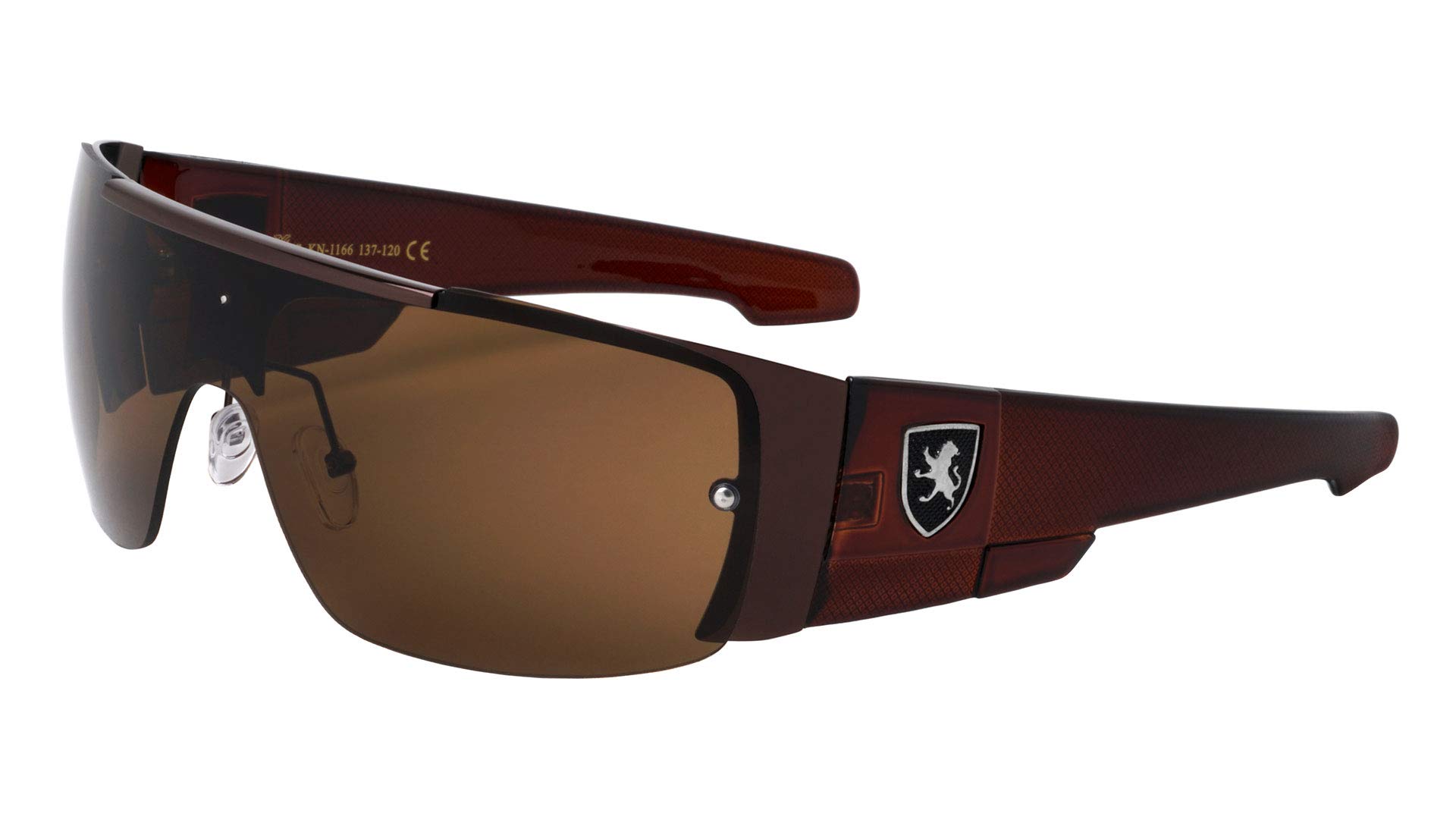 KHAN Wedge - Rimless One Piece Shield Sunglasses for Men & Women | UV400 Protection, Lightweight & Comfortable | Perfect for Driving, Running, and Outdoor Activities
