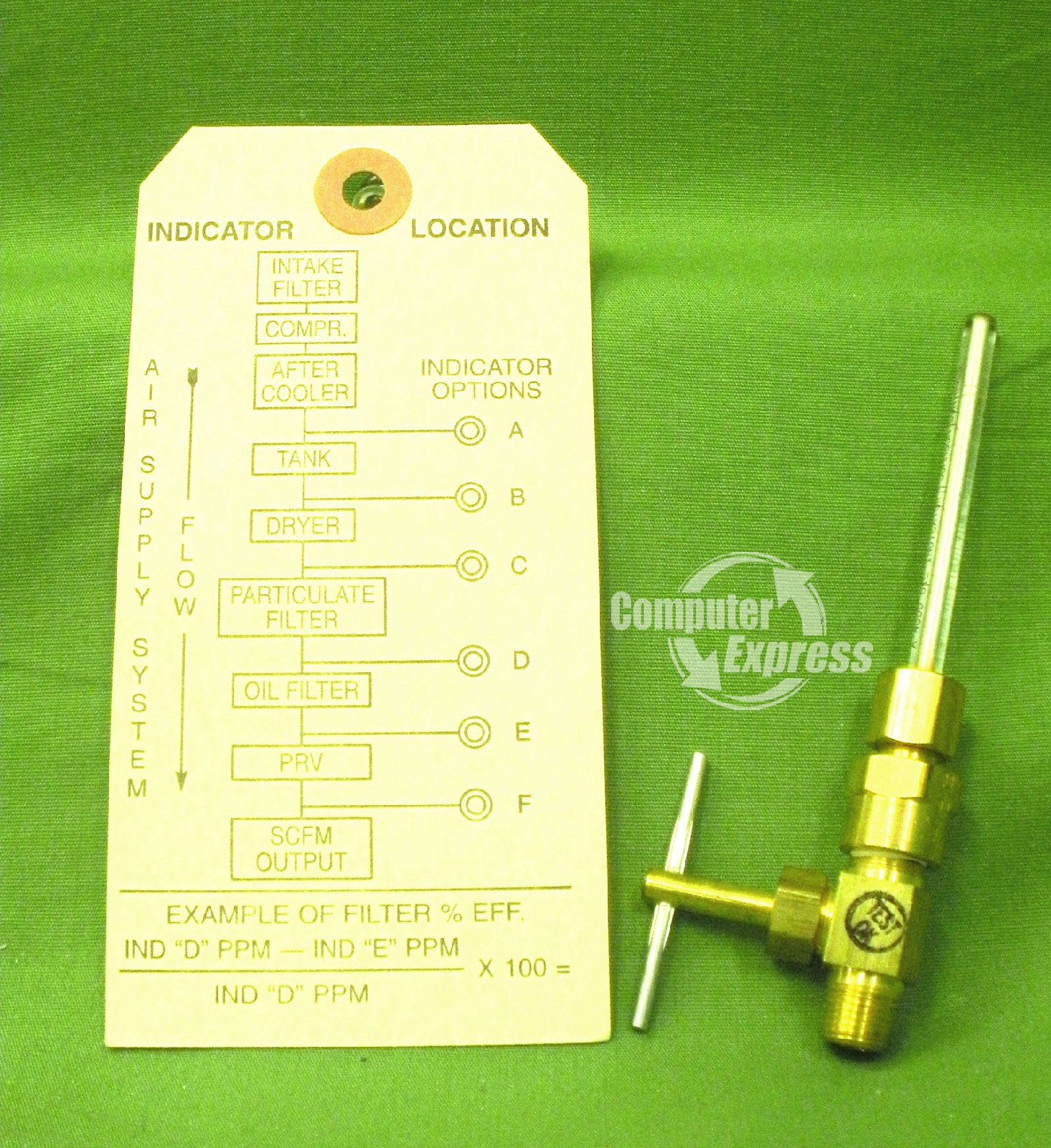 Johnson Controls A-4000-120 Oil Level Indicator with Needle Valve - HVAC System Monitoring for Industrial Equipment and Machinery