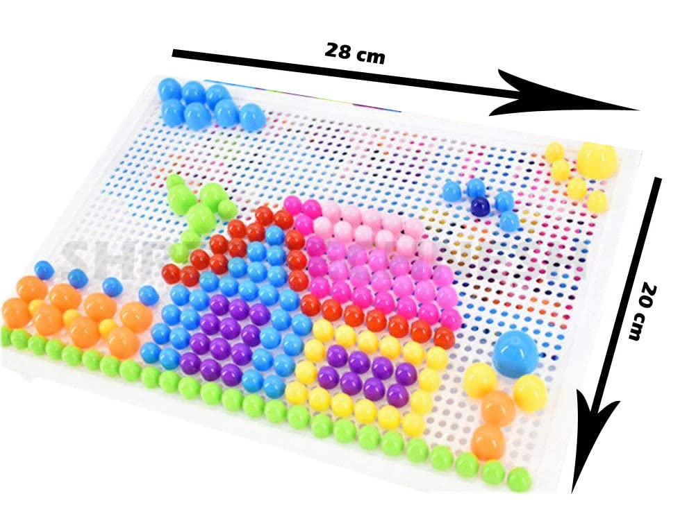 SHREE TECHNESH® Creative Peg Board Jigsaw Puzzle - Wooden Brain Teaser Game for Kids & Adults - Perfect for Family Fun, Stress Relief & Cognitive Development