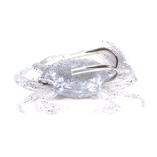 **3D Simulation Crab Fishing Lure - 100mm/19g Silicone Artificial Bait with Hook for Saltwater & Freshwater Fishing - Realistic Crab Design (Color: A02) - Perfect for Sea, Lake, and River Fishing**