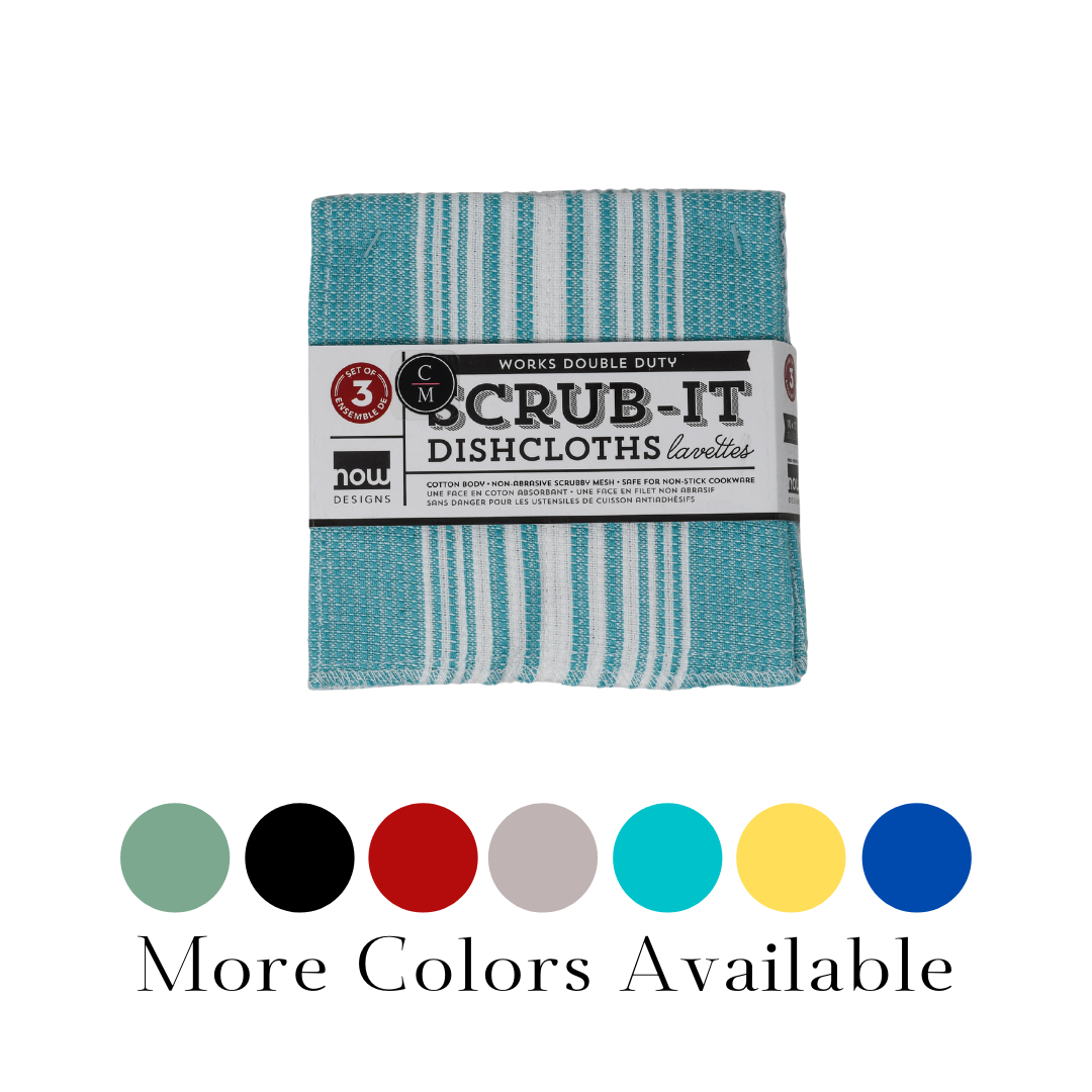 Scrubit Dish Cloth - Premium Microfiber Cleaning Cloth for Kitchen, Dishes & Glassware | Ultra Absorbent, Reusable & Lint-Free | Perfect for Washing Dishes, Cleaning Countertops & Polishing Glass