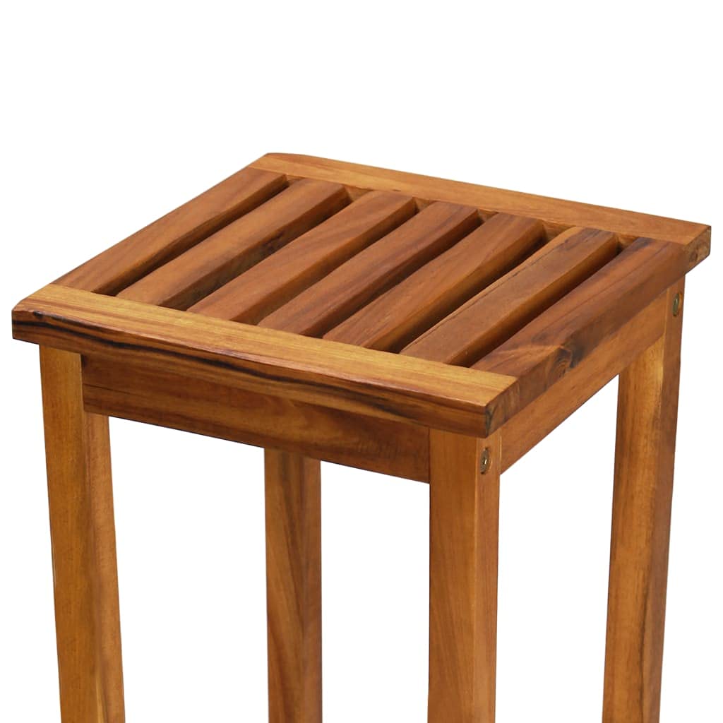 Modern Industrial Bar Stools Set of 2 - Solid Acacia Wood Counter Height Stools for Kitchen Island, Breakfast Bar & Pub - Fast Shipping & Durable Design