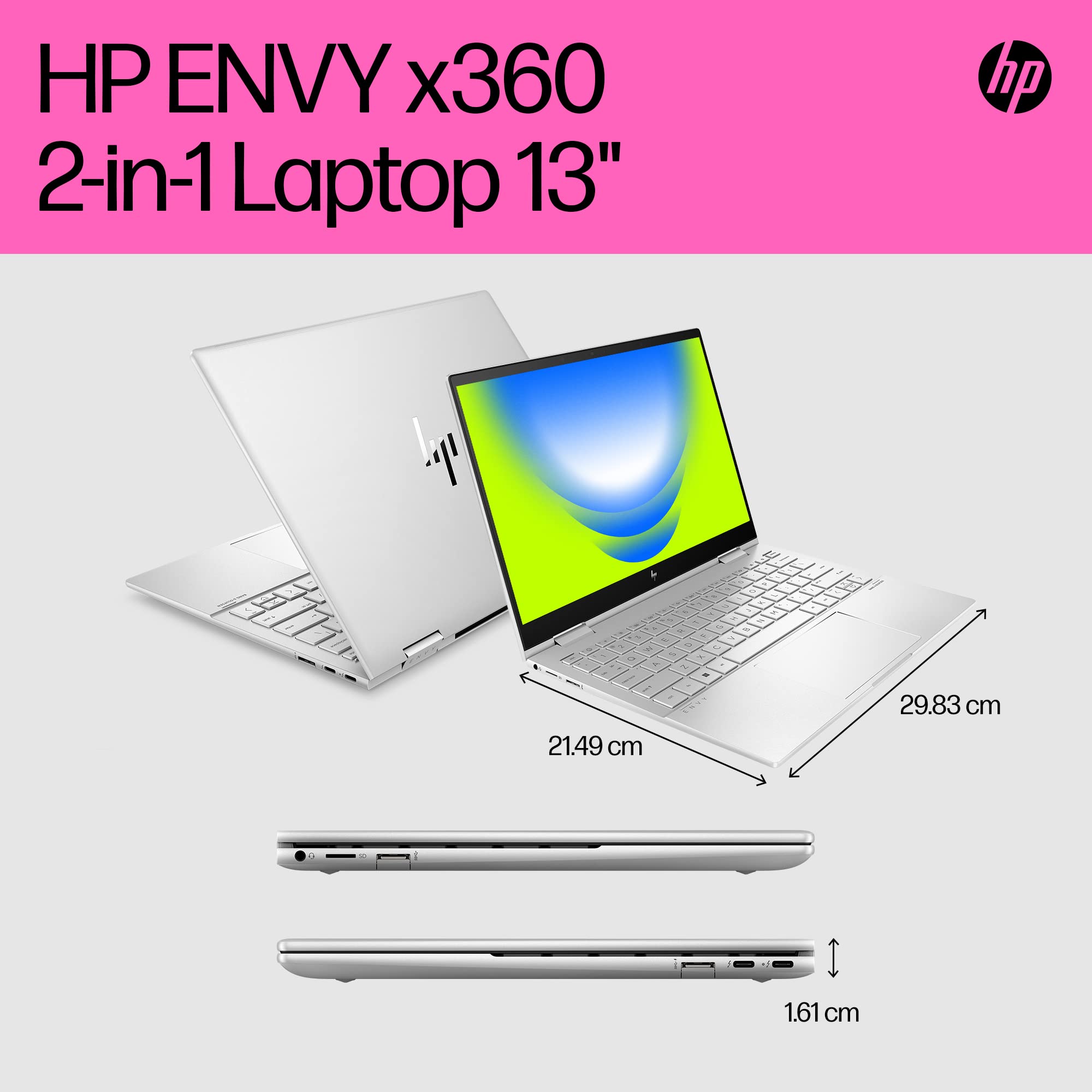 HP Envy x360 2-in-1 Convertible Laptop 13.3
