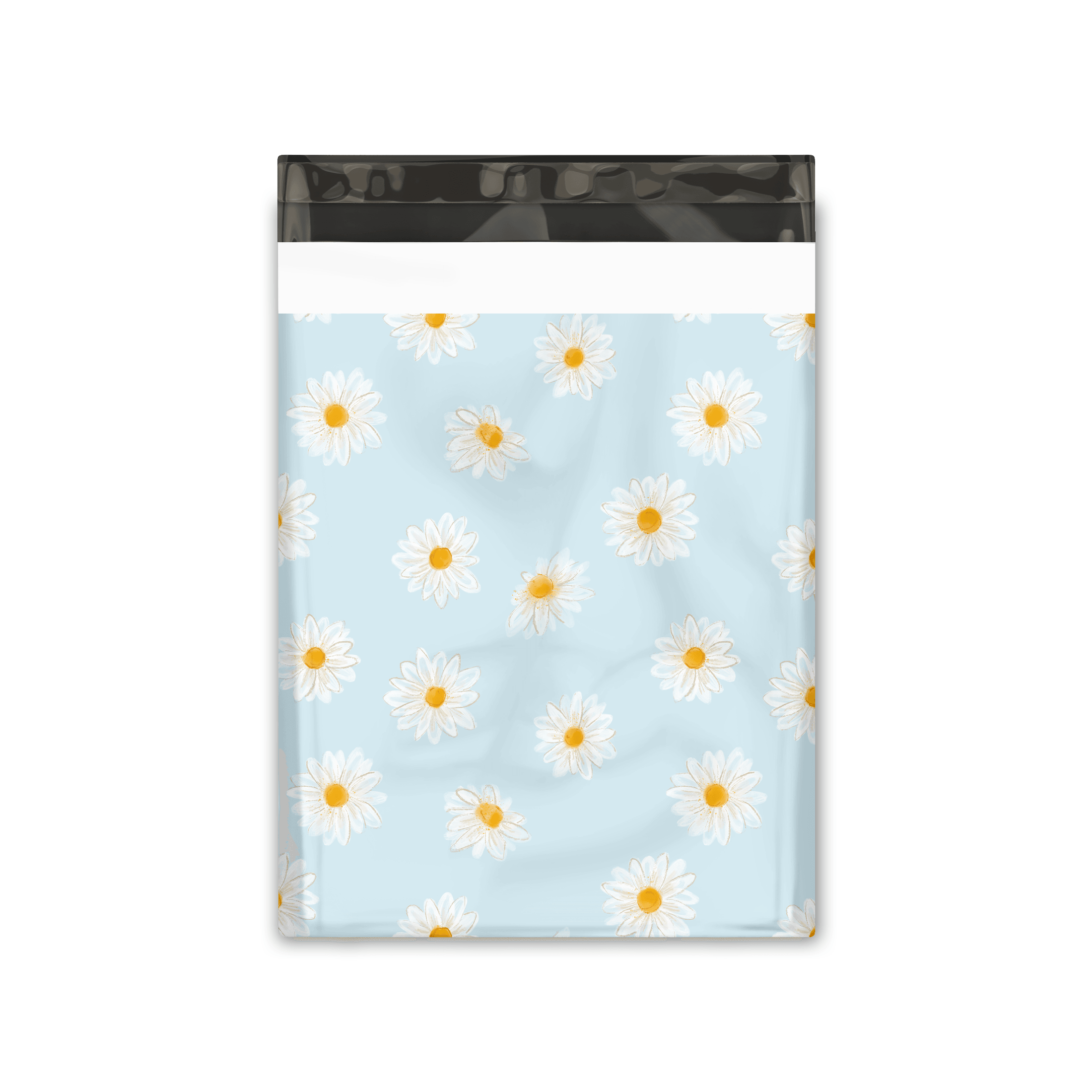 10x13 Inch Daisy Floral Printed Poly Mailers - Premium Shipping Envelopes for Ecommerce, Boutique & Online Stores - Perfect for Clothing, Jewelry & Small Business Packaging
