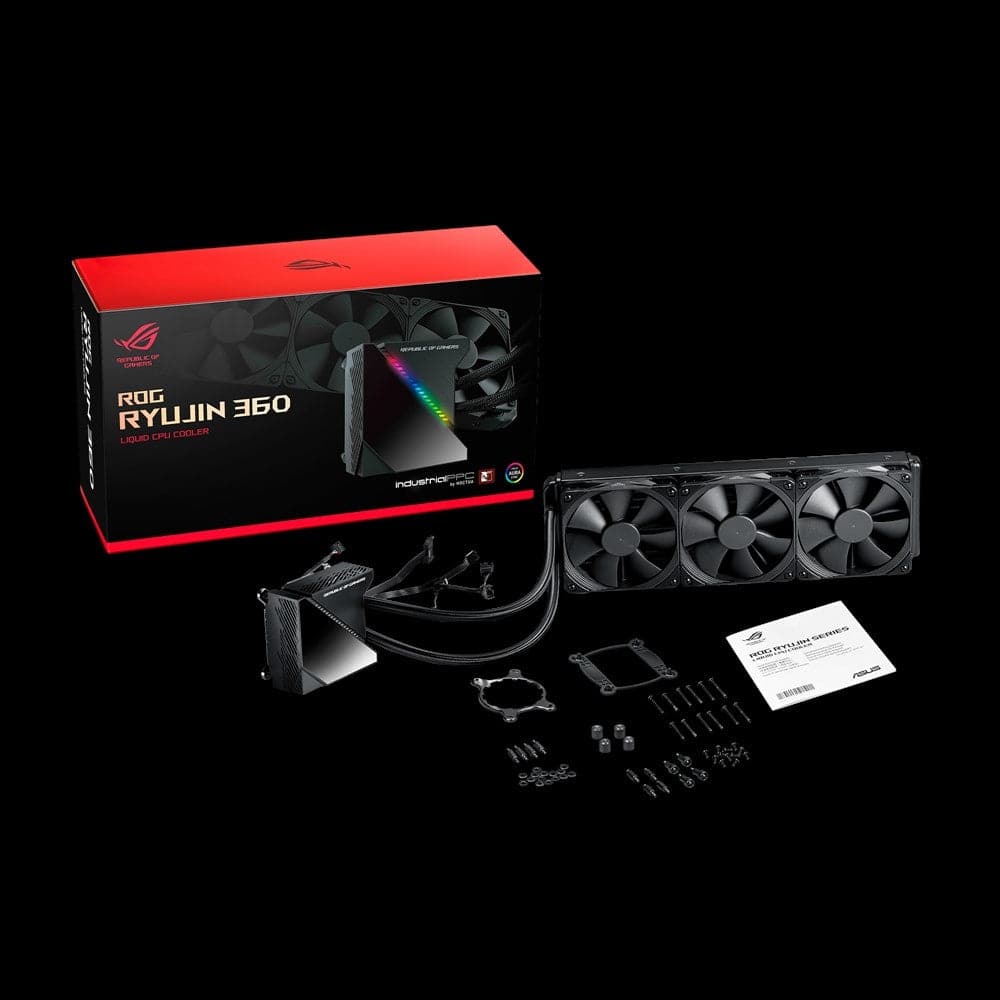 ASUS ROG Ryujin 360 OLED AIO Liquid CPU Cooler - 360mm RGB Radiator with OLED Display, LGA 1700/AM5 Compatible - Perfect for Gaming PCs and High-Performance Workstations