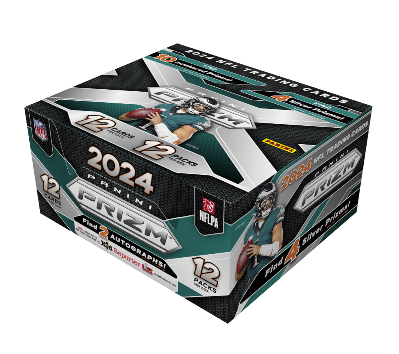 2024 Panini Prizm Football Hobby Box - 24 Packs with Exclusive Rookie Cards & Autographs - Perfect for Collectors, Fantasy Sports & Investment