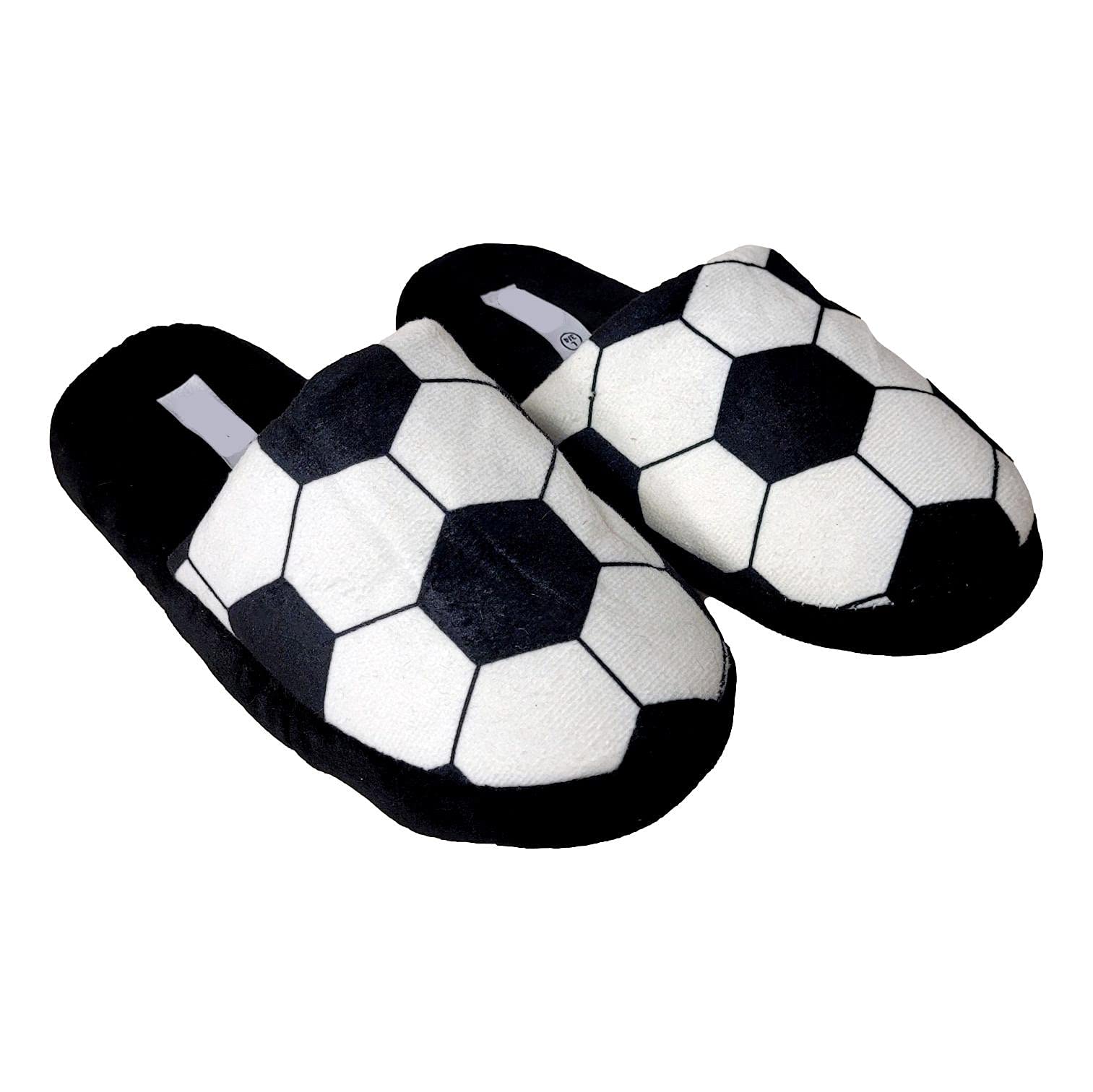 **Boys Soccer Slippers - Comfortable Indoor House Shoes for Kids - Perfect for Football Fans, Playtime & Cozy Home Wear**