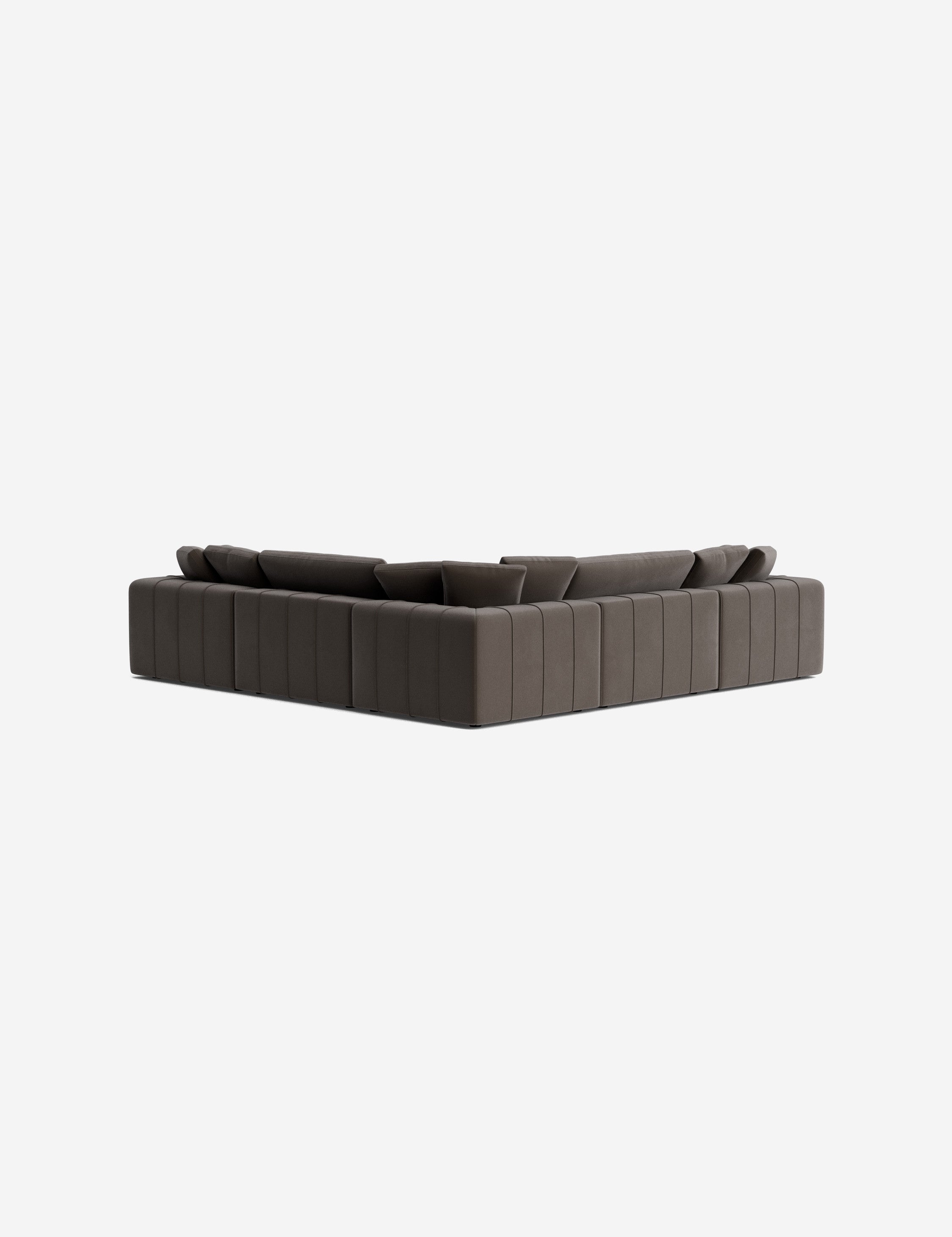 Capella Modular Corner Sectional Sofa - Modern L-Shaped Couch for Living Room, Reversible Design with Ottoman | Perfect for Small Spaces, Apartments & Home Theater Seating