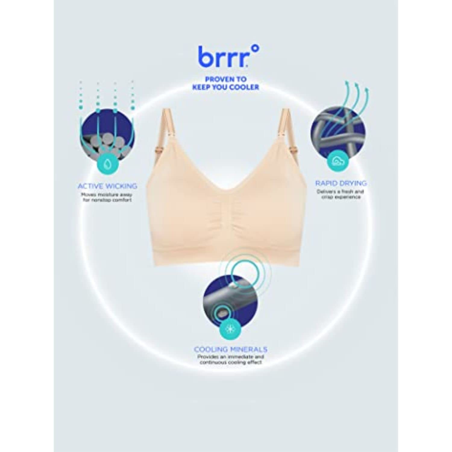 Motherhood Maternity Women's Seamless Nursing Bra with BRRR° TRIPLE CHILL Technology - A-D+ Cups in Missy & Plus Sizes | Comfortable Maternity & Breastfeeding Support for Everyday Wear