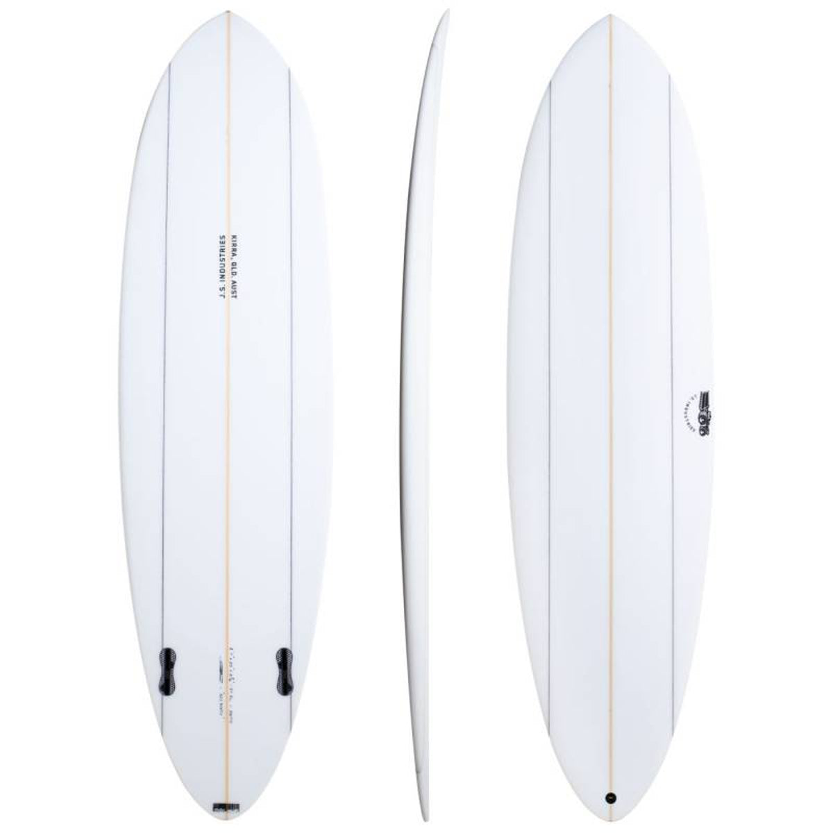 JS Industries Big Baron PE Carbon Fusion 6'2 Surfboard with Futures Fins - Maroon Red | High-Performance Shortboard for Waves & Beach Surfing