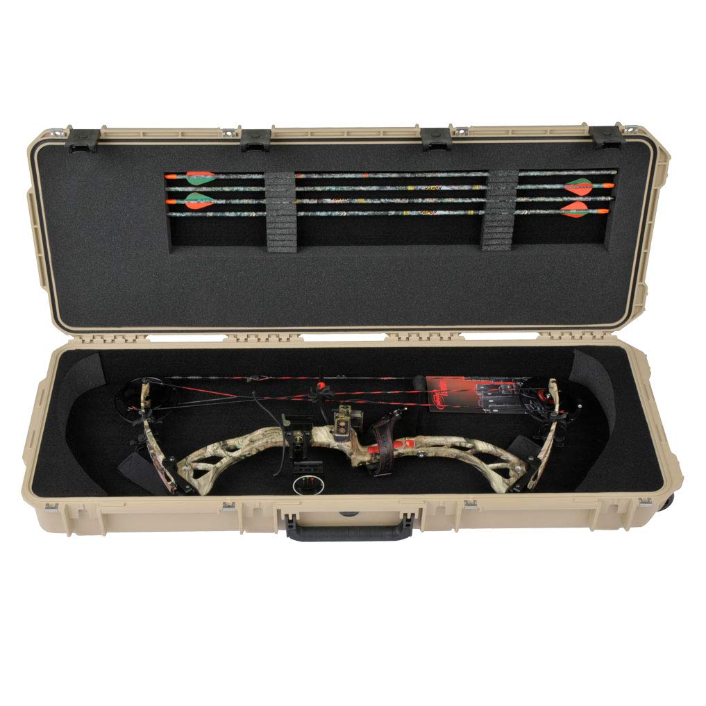 SKB iSeries Compact Hard Plastic Utility Case for Bow and Arrow - Durable Protective Storage for Hunting, Archery & Outdoor Sports