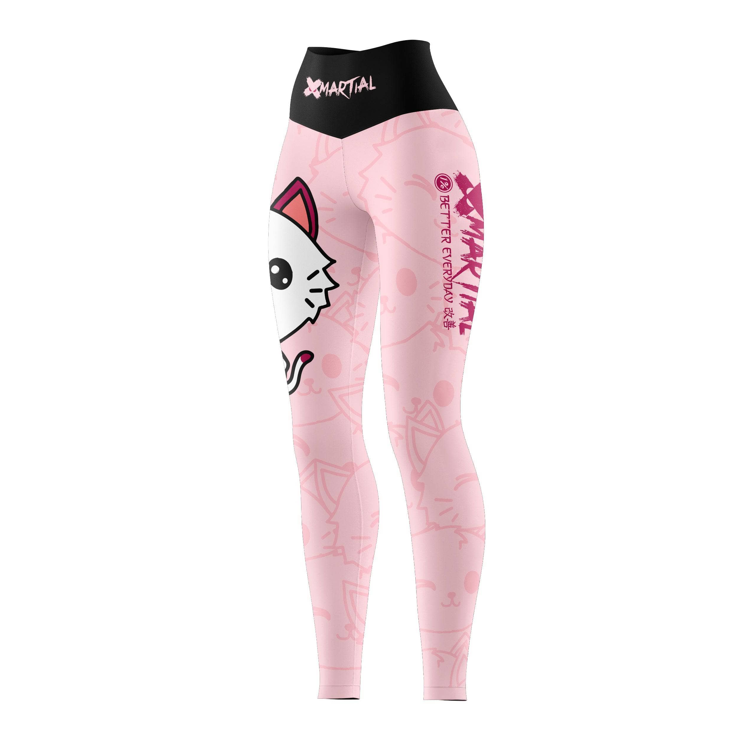 Women's Cat Jitsu BJJ Spats - Brazilian Jiu-Jitsu Training Leggings for MMA, Grappling & Yoga | Perfect for Martial Arts & Fitness Workouts