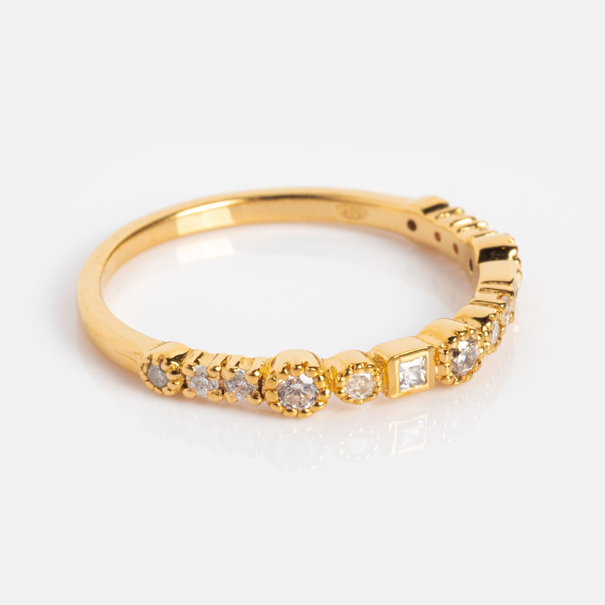 Diamond Constellation Eternity Ring for Women - 14K White Gold Wedding Band with Sparkling Stones - Perfect for Anniversary Gifts & Romantic Occasions