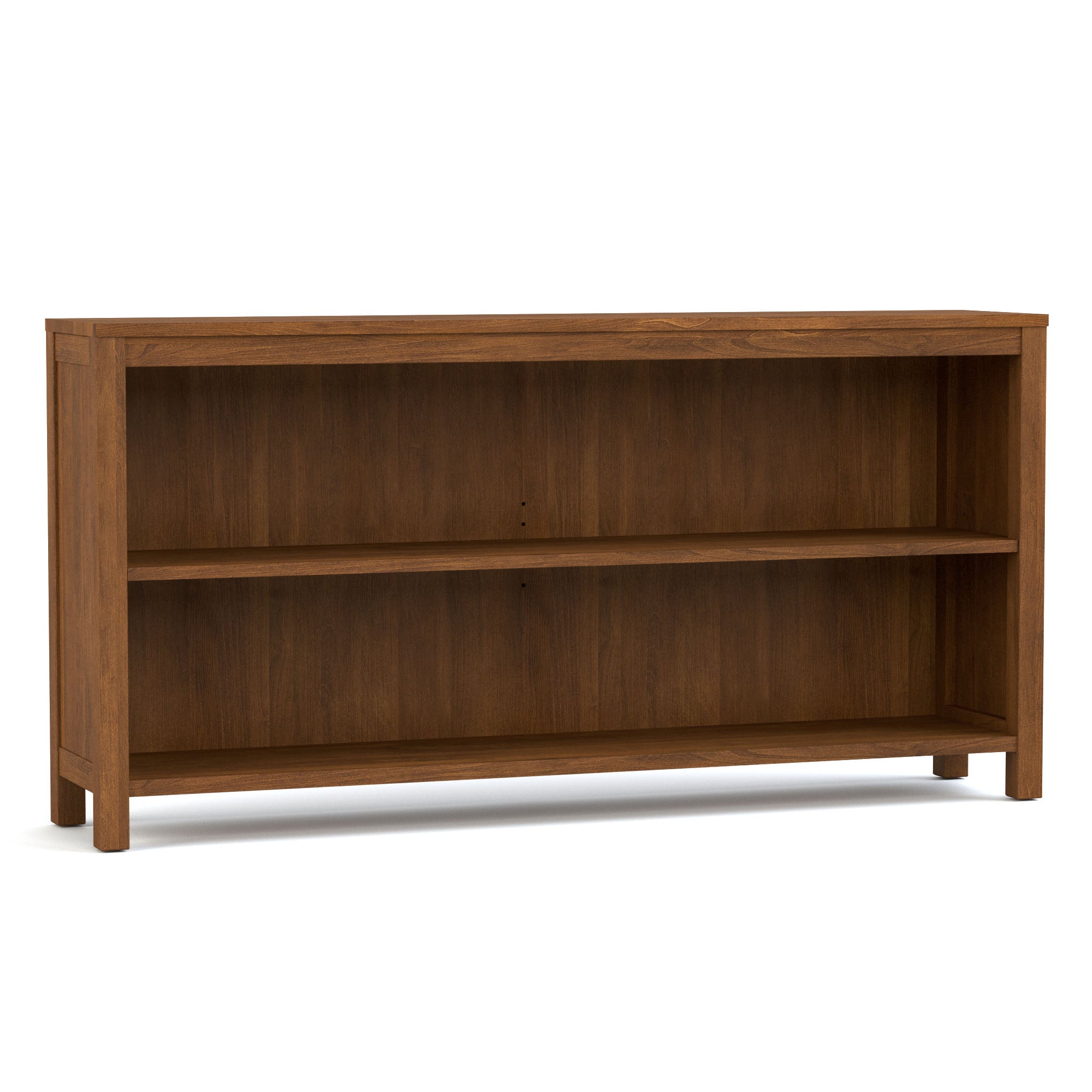 Origins 60 Inch Low Bookcase - Modern Wood Bookshelf for Living Room, Bedroom, or Office Storage - Perfect for Organizing Books, Decor, and Essentials