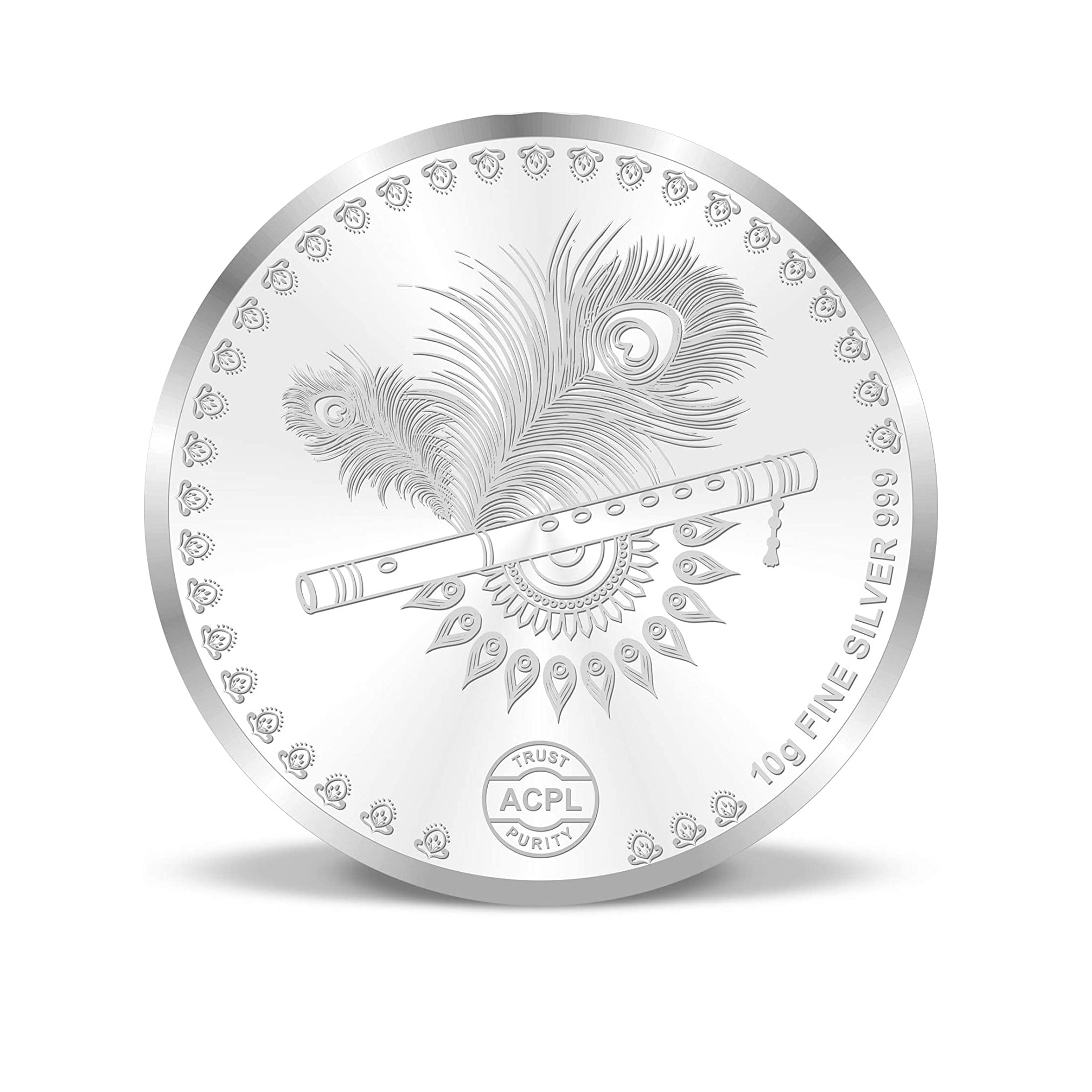 999 Pure Silver Radha Krishna Coin - Divine Gift for Puja, Meditation & Spiritual Blessings | Perfect for Home Altar, Festivals & Devotional Gifting