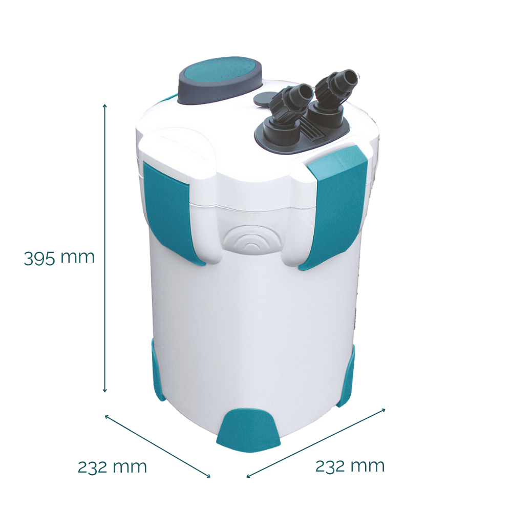 AllPondSolutions 1000L/H Aquarium External Filter - Powerful 1000EF Canister Filter for Freshwater & Saltwater Fish Tanks - Ideal for Large Home Aquariums and Aquatic Plant Tanks
