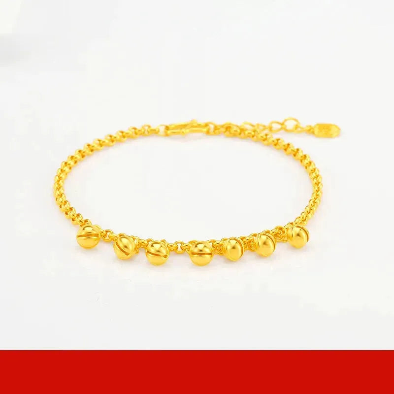 24K Pure Gold Bracelet 999 Solid Gold Bangle for Women - Elegant Romantic Classic Jewelry Gift for Anniversary, Valentine's Day & Special Occasions