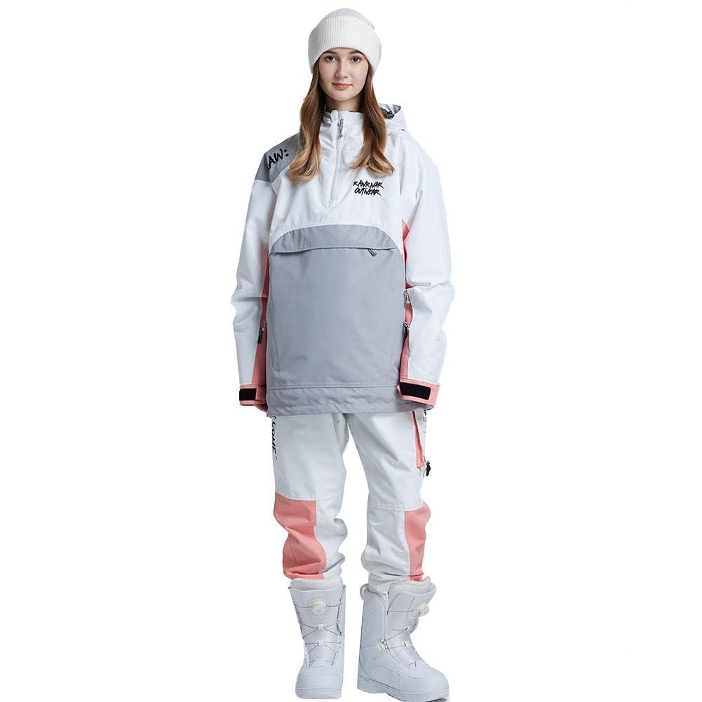 RIUIYELE Women's Waterproof Insulated Ski Suit Set - Winter Snowboarding Jacket & Pants for Outdoor Sports | Perfect for Skiing, Snowboarding & Cold Weather Adventures