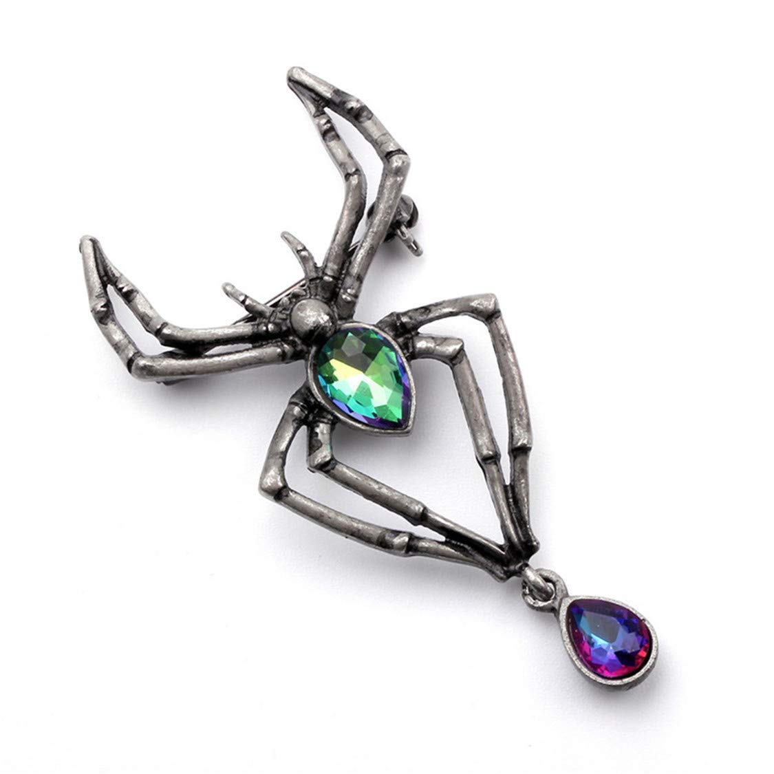 Vintage Spider Brooch Pin for Women - Unique Retro Jewelry Accessory for Clothes, Hats & Backpacks - Perfect for Halloween, Gothic Fashion & Vintage Style Outfits