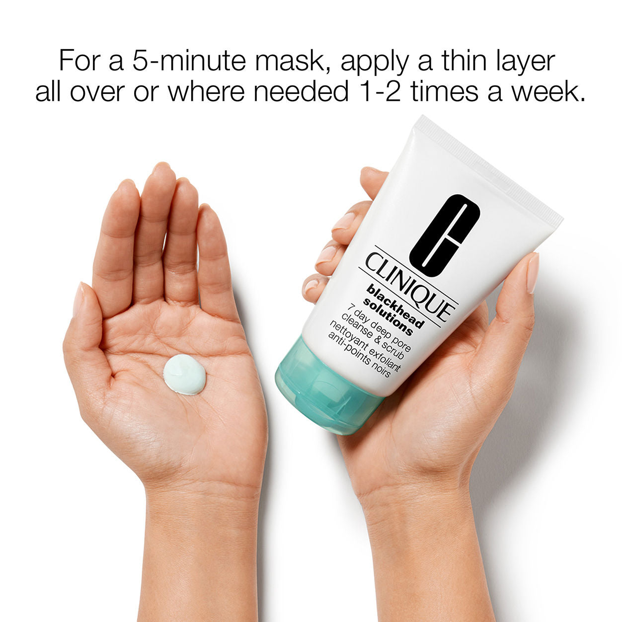 Blackhead Solutions 7 Day Deep Pore Cleanse & Exfoliating Scrub | Acne Treatment for Oily & Combination Skin | Perfect for Daily Skincare Routine & Pre-Makeup Prep