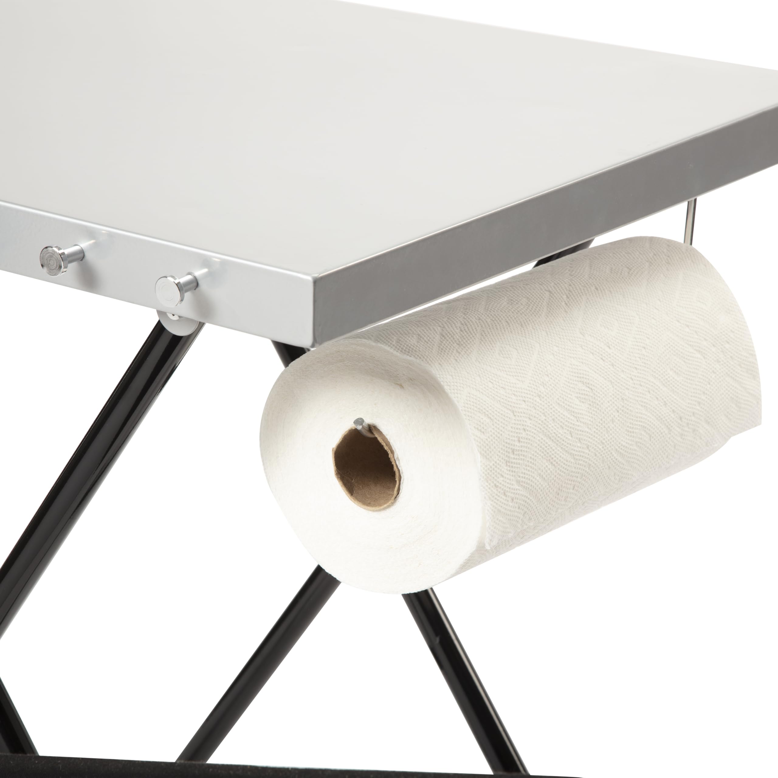 Cuisinart Fold 'n Go Prep Table - Portable Folding Table & Grill Stand with Tool Hooks, Trash Bag Holder & Paper Towel Rack | 24
