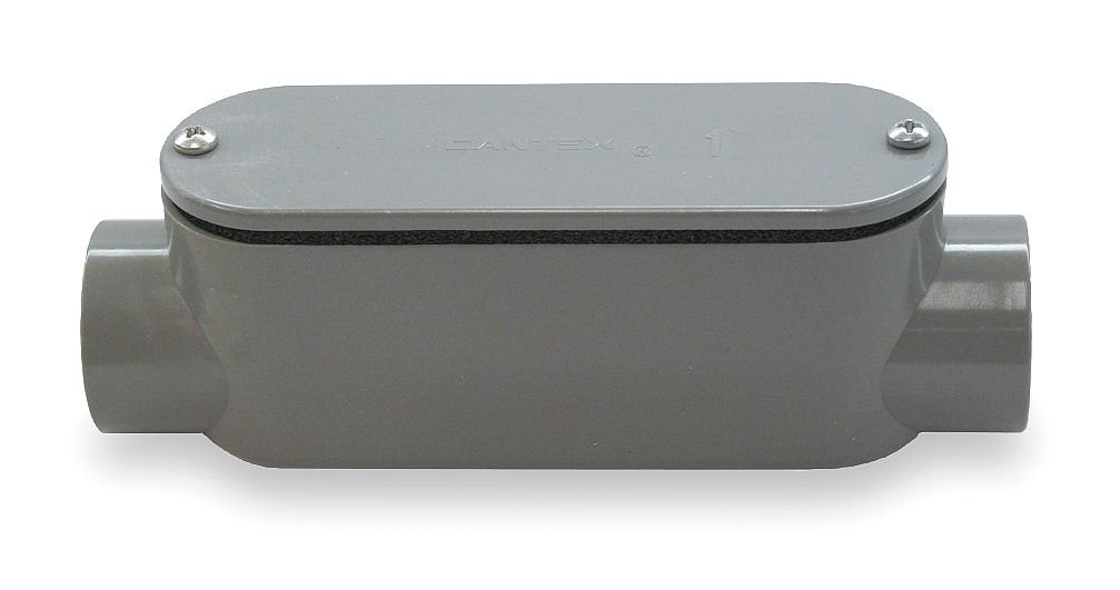 CANTEX PVC Conduit Outlet Body - Weatherproof Electrical Box for Outdoor & Indoor Wiring - Ideal for Home, Garage, and Industrial Electrical Installations