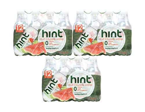 Hint Water Watermelon Infused Water - Pack of 36 (16oz Bottles) | Zero Sugar, Zero Calories, No Artificial Sweeteners or Preservatives | Refreshing Hydration for Workouts, Office & Healthy Lifestyle