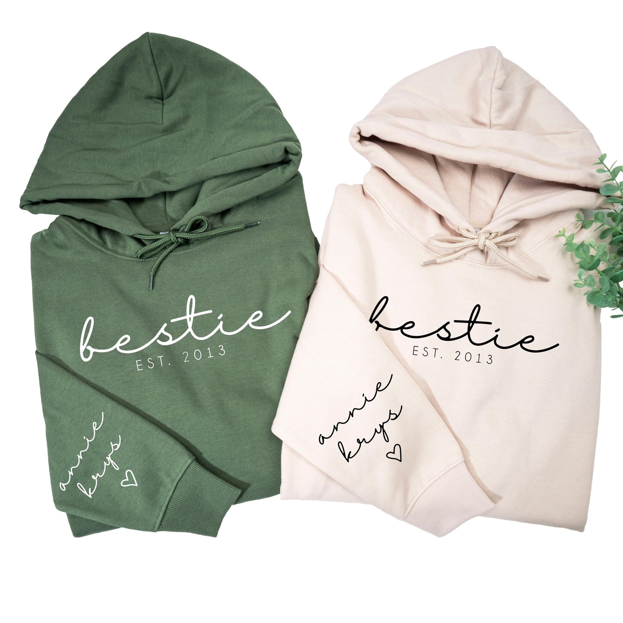 Best Friend Hoodie - Matching BFF Gifts for Women & Girls - Birthday Present for Besties
