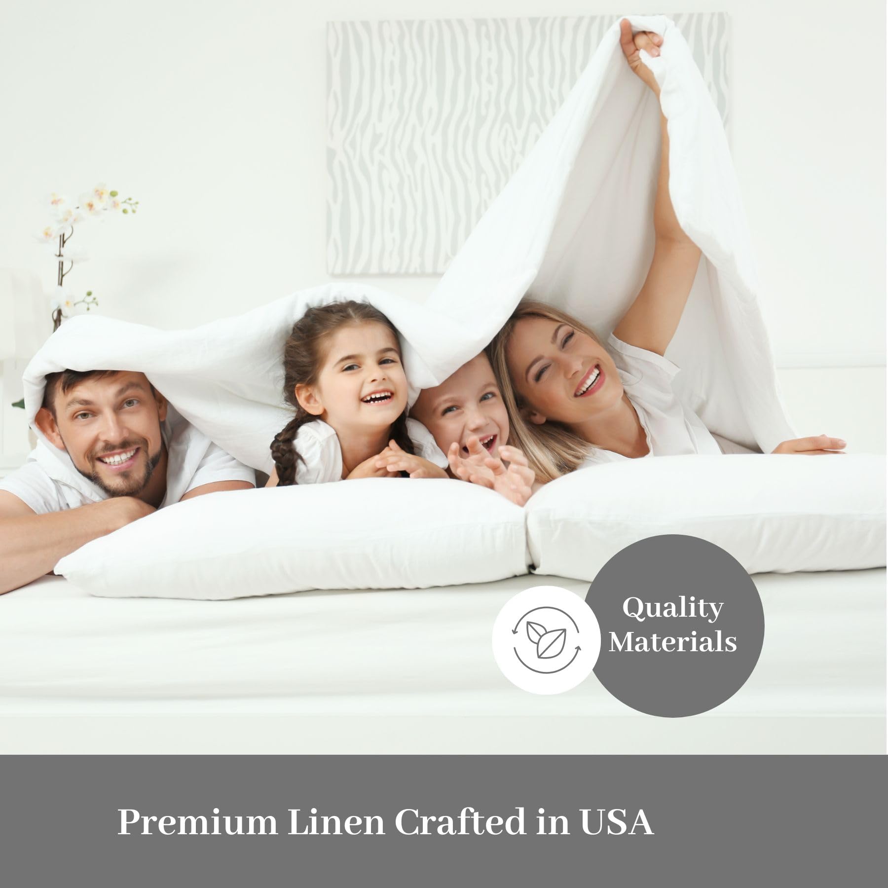 DreamFit DreamChill Cooling Bamboo Viscose Sheets Set - California King Size, White - 100% USA Made, Breathable & Silky Soft for Hot Sleepers - 20