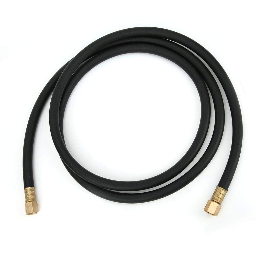 **Garosa 1/4 Inch High-Flexibility Inert Gas Hose - Rubber & Brass Construction for Compressed Air, Argon, Nitrogen, CO2 (2M) - Ideal for Welding, Pneumatic Tools & Industrial Applications**