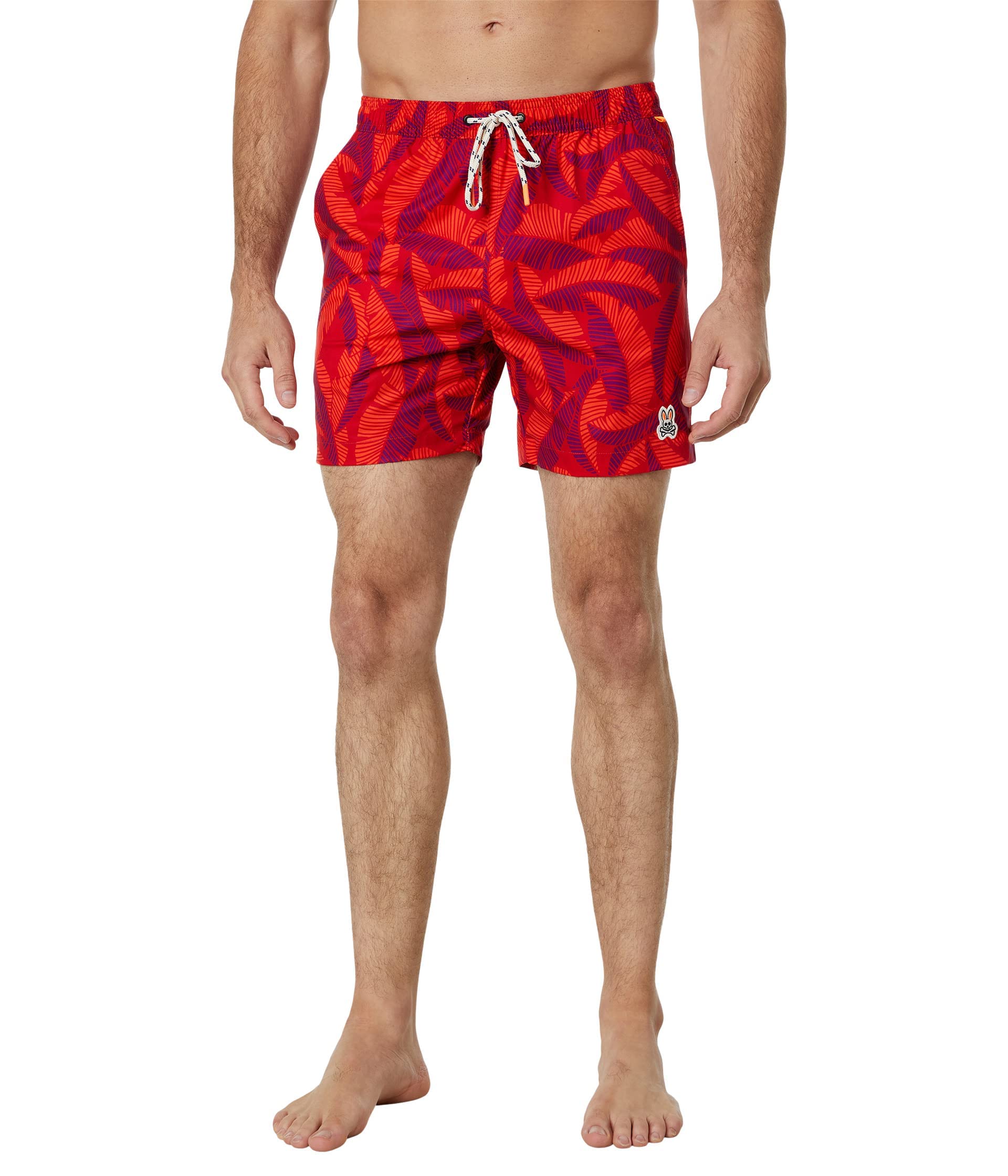 Psycho Bunny Carden Swim Shorts for Men - Quick-Dry Comfortable Beach & Pool Swimwear - Perfect for Vacation, Swimming, and Summer Outdoor Activities