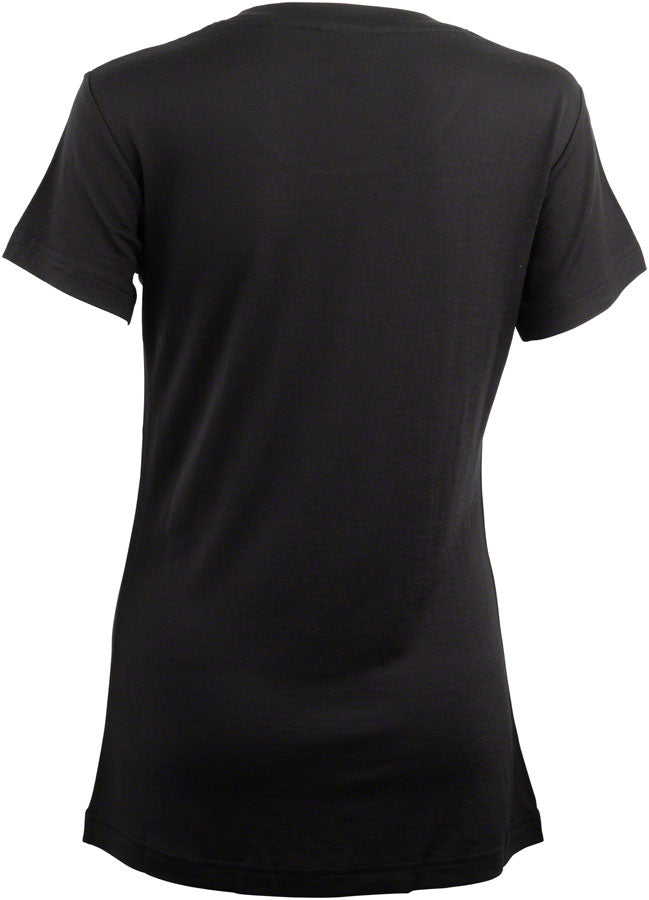 45NRTH Women's Diffuser Wool T-Shirt - Black, Small - Moisture-Wicking & Odor-Resistant Base Layer for Hiking, Running & Outdoor Activities