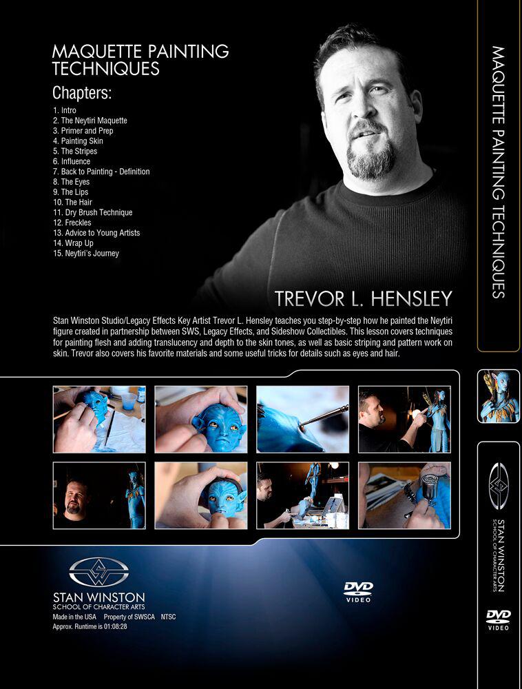 Stan Winston Studio Maquette Painting Techniques DVD - Professional Sculpting & Model Painting Guide for Artists, Collectors & Hobbyists - Perfect for Film Prop Making, Collectible Figure Customization & Art Projects