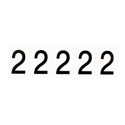 Brady 9714-2 97051 97 Series Indoor/Outdoor Number and Letter Cards - Pack of 30 | Durable Plastic Signage for Warehouse, Office & Construction Site Labeling