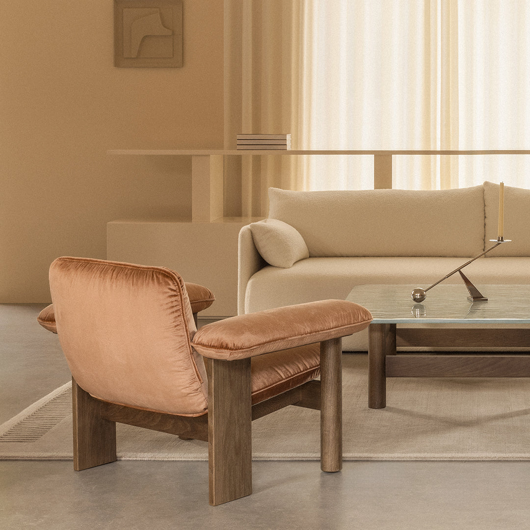 Modern Brasilia Lounge Table - Mid-Century Style Coffee Table for Living Room, Office & Lounge Areas - Perfect for Relaxing & Entertaining