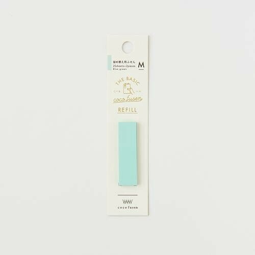 Coco Fusen Basic Refill - 6 Pack Sticky Memo Notes by Kanmido - Perfect for Office, School & Home Organization - Self-Stick Reminder Pads for Notebooks, Planners & Bulletin Boards