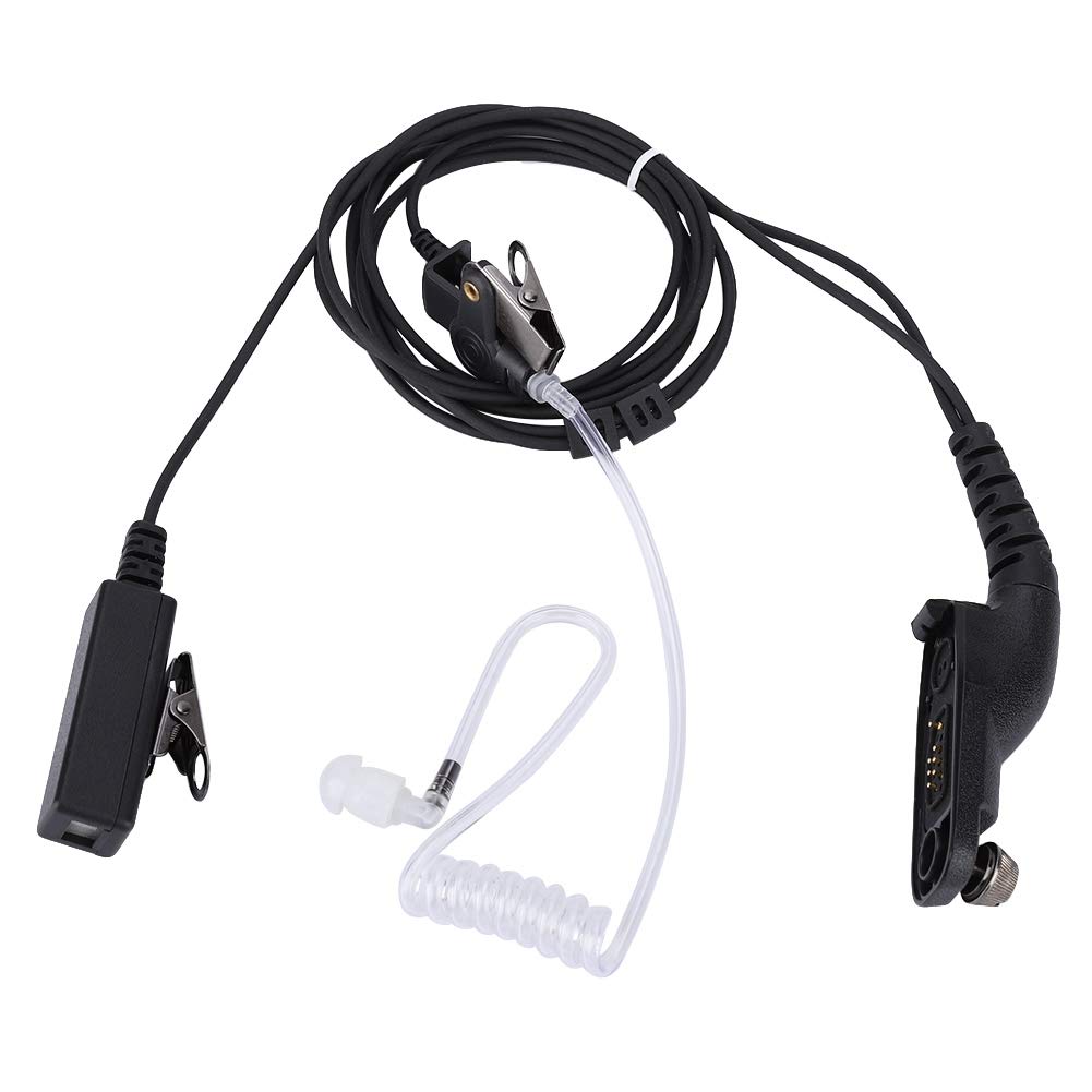 Professional 2-Pin Air Tube Surveillance Earpiece with 0.9M Kevlar-Reinforced Cable - Clear Audio Monitoring Headset for Security, Law Enforcement & Event Staff - Ideal for Covert Operations, Crowd Control & Discreet Communication