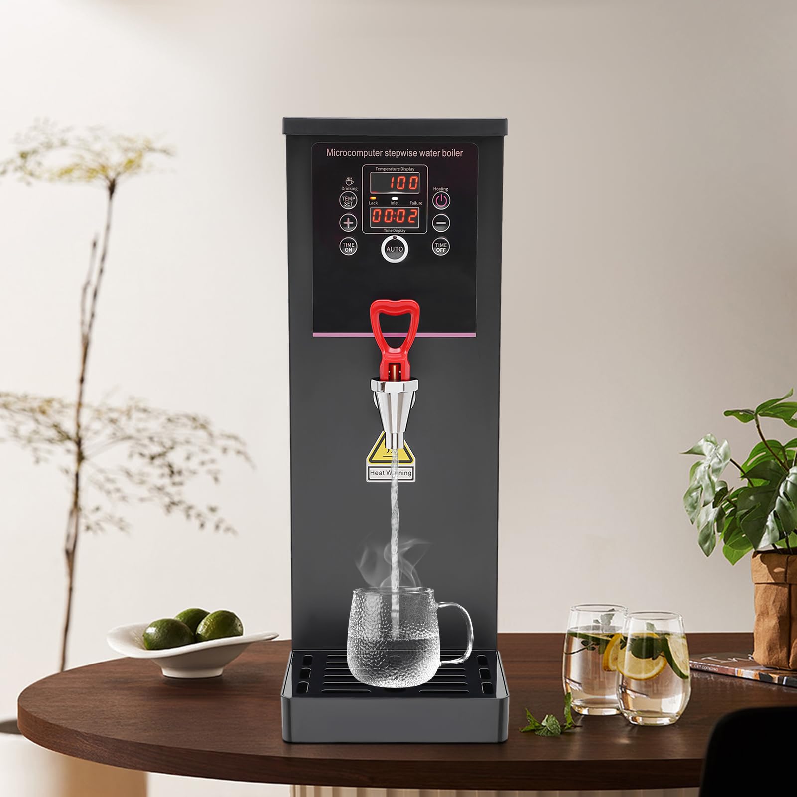 Commercial Electric Hot Water Dispenser 10L/2.64Gal - 2500W Fast Boiling Water Machine for Coffee, Tea, Dessert Shops & Hotels - 25L/H High Capacity - Perfect for Busy Cafes, Restaurants and Catering Services