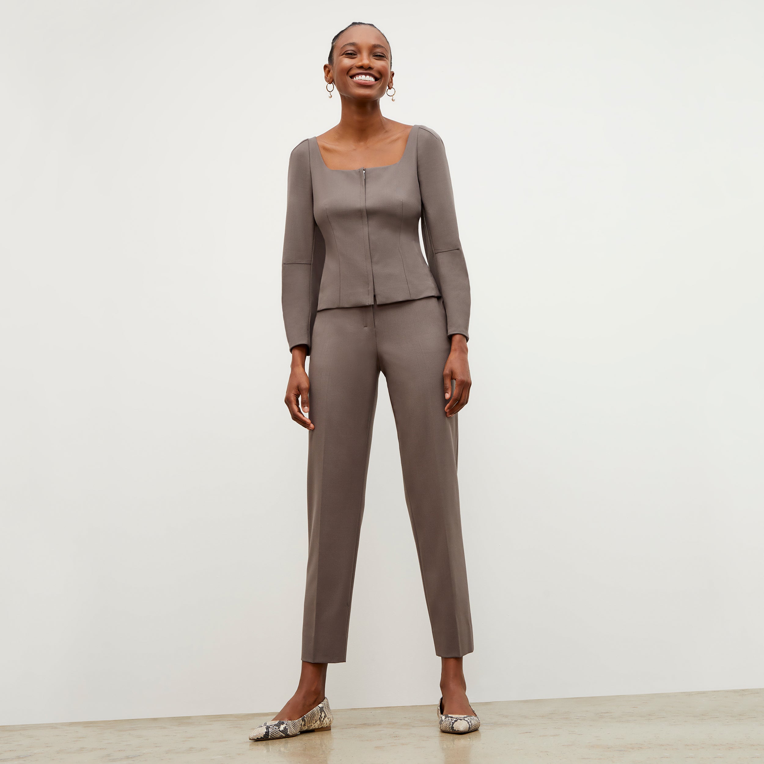 Premium Mejia Sharkskin Mink Pants for Women - Soft & Stylish Formal Trousers for Office, Business Meetings & Special Occasions
