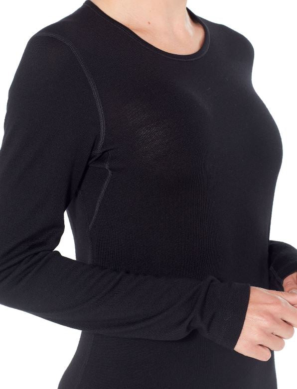 Icebreaker 260 Tech LS Crew Women's Long Sleeve Merino Wool Base Layer - Perfect for Hiking, Skiing & Outdoor Adventures