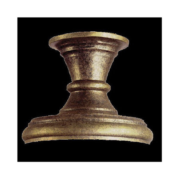 Kalco Lighting 9058 GP Outdoor Post Light - Gold Powder Finish Pier Mount Base - Perfect for Driveway, Garden, and Patio Lighting