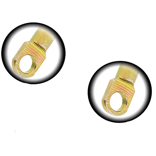 2-Pack 8mm Eyelet End Lift Supports - 15.5 Inch Extended, 81lbs Shocks Struts for Car Hood, Trunk & Hatchback - Heavy Duty Gas Springs for Automotive, RV & Marine Applications