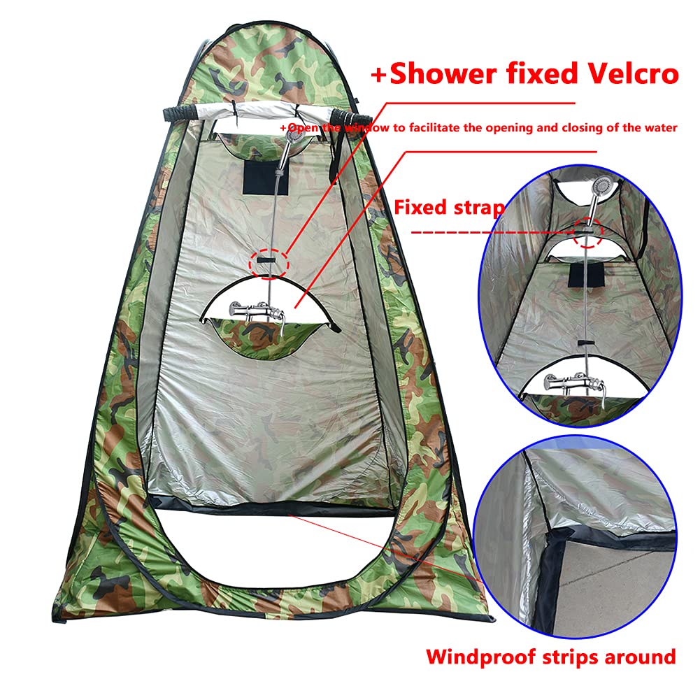 Portable Outdoor Pop Up Privacy Shower Tent - Waterproof Camping Toilet Changing Room Shelter for Beach, Hiking & Travel | Perfect for Camping Trips, Beach Days & Outdoor Adventures