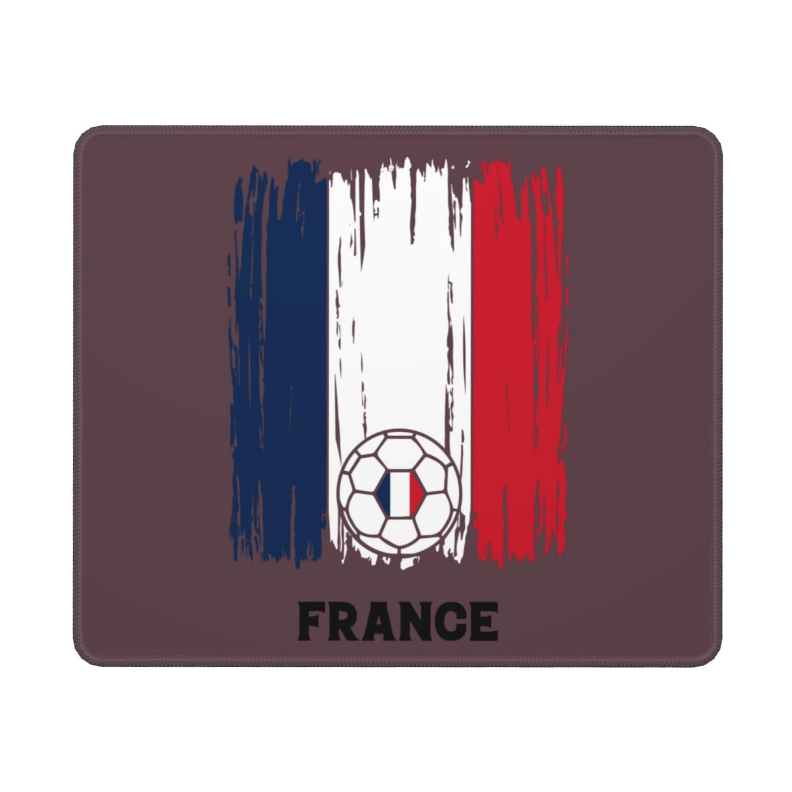 SIYTUAU France Football Flag Mouse Pad - Waterproof, Non-Slip Rubber Gaming Mouse Pad (10x12 in) for Laptop & Office Use - Perfect for Soccer Fans & PC Gamers
